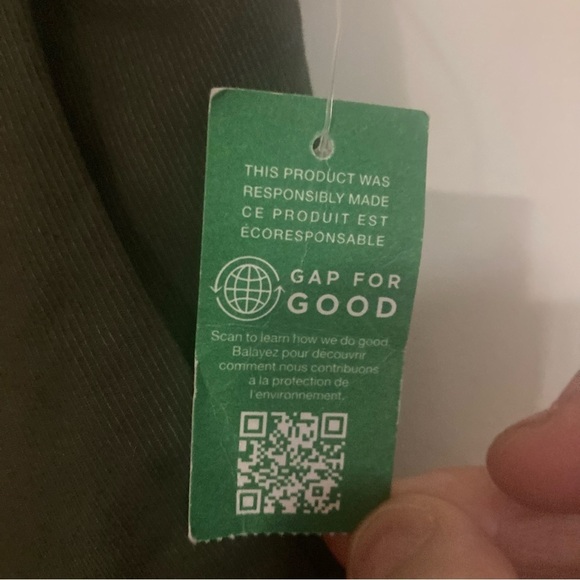 GAP Sz 10T Everyday Straight Up Military Jacket Green Unlined Pockets Pants NEW - Picture 6 of 13